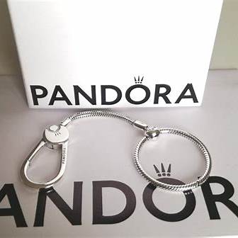 Pandora 399571C00 Moments Bolsa Mediana Sujetador de Dije - Plata de Ley