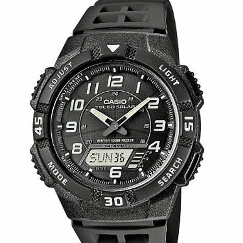 Casio AQ-S800W-1BVEF Montre analogique-numérique pour hommes - 42mm Cadran noir, bracelet en résine