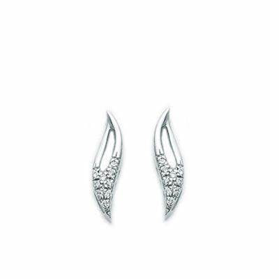 Miluna ERD1253 Women's 18K White Gold Diamond Earrings