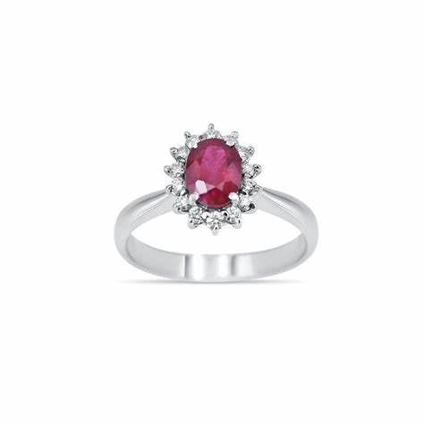 RECARLORecarlo R79CC001/RB025 - 14 Women's Ruby and Diamond Ring - 18K White GoldJEWELRYEcecile