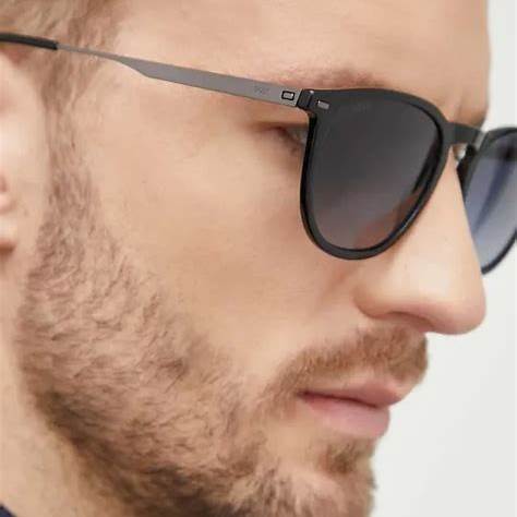 BOSSBOSS 1639/S ANS - 9O Men's Sunglasses - Black Frame, Dark Grey Gradient LensesEYEWEAREcecile