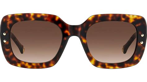 Carolina Herrera HER 0186/S C9K-HA 52 Gafas de sol de mujer - montura blanco habana, cristales degradados marrones