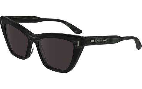 Calvin Klein CK24505S 220 55 Women's Cat-Eye Sunglasses - Havana Brown Frame, Brown Gradient Lenses