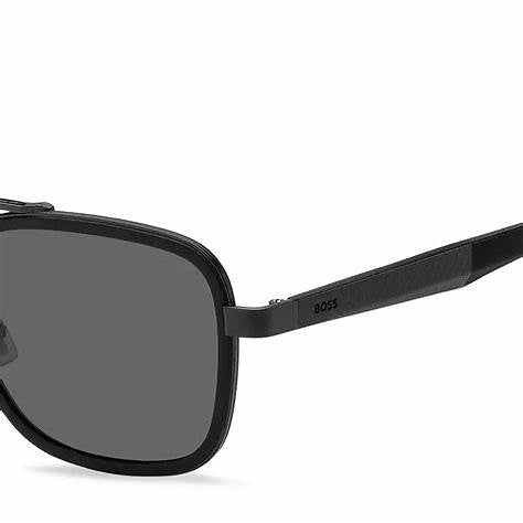 BOSSBOSS 1486/S 003 - 2K Men's Sunglasses - Matte Black Frame, Grey LensesEYEWEAREcecile