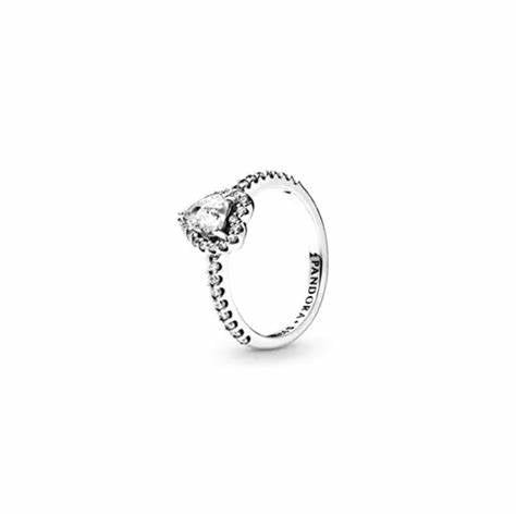 PANDORAPandora 198421C01 - 54 Elevated Heart Ring - Size 54BIJOUXEcecile