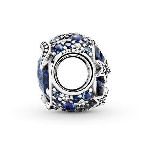 Pandora 799209C01 Encanto Estrellas Centelleantes Azul Celeste - Plata de Ley