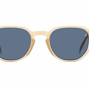 David Beckham DB 1140/S HAM-KU 50 Gafas de sol para hombre - Montura champán, cristales azules