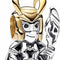 Pandora Charm Marvel Loki 762764C01 - Argento 925 e placcato oro 14k, smalto verde