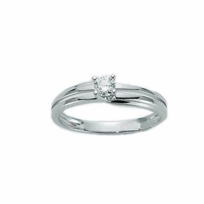 Miluna LID2297_008 Damen 18K Weißgold Solitär Diamant Ring