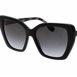 Lunettes de soleil Burberry Tamsin BE4366 3980/8G pour femme - monture noire, verres gris dégradés