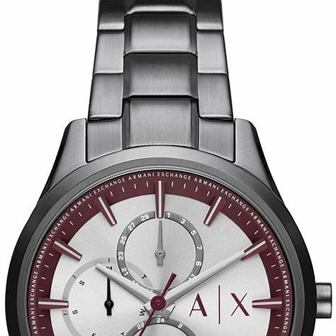 Armani Exchange AX1877 Men's Watch - Gunmetal Stainless Steel Bracelet, Grey Dial