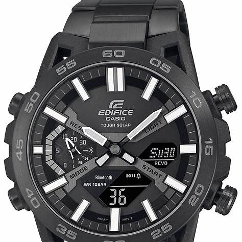 Casio Edifice ECB-2000DC-1BEF Solarbetriebene Bluetooth-Chronographenuhr für Herren