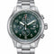Citizen CA0810-88X Cronógrafo Eco-Drive para hombre, esfera verde, brazalete de supertitanio
