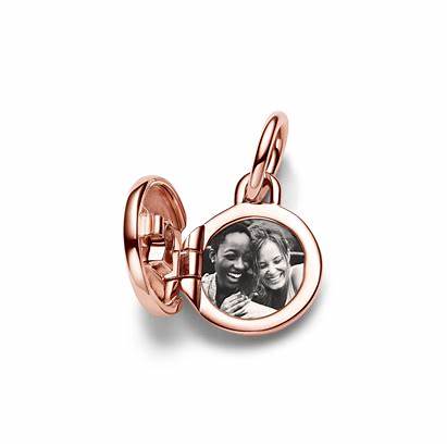 PANDORAPandora 783066C01 Openable Love Locket Dangle Charm - 14k Rose Gold - PlatedBIJOUXEcecile