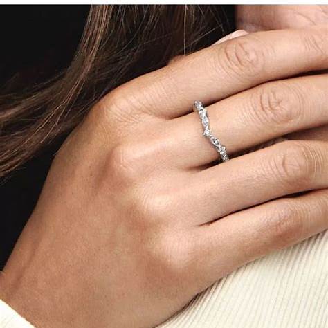 Pandora 192390C01-52 Timeless Wish Anillo Alternante Destello - Talla 52