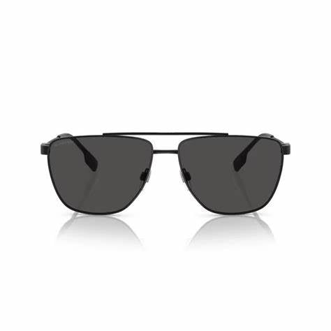 Burberry Blaine BE3141 1001/87 Men's Sunglasses - Black Frame, Dark Grey Lenses