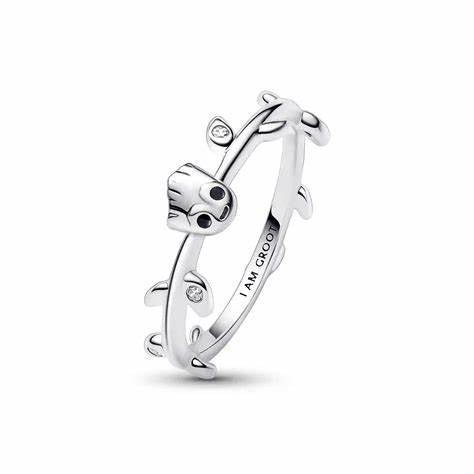 Pandora 192566C01-54 Marvel Guardianes de la Galaxia Groot Hoja Anillo - Tamaño 54
