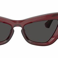 BURBERRYBurberry BE4421U 4128/87 Women's Sunglasses - Bordeaux Frame, Dark Grey LensesEYEWEAREcecile
