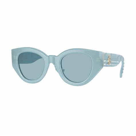 Lunettes de soleil Burberry Meadow BE4390 4086/80 pour femme - monture azur, verres bleus