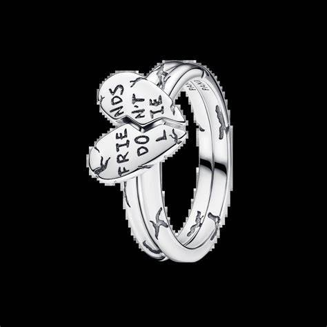 PANDORAPandora 193575C00 - 54 Stranger Things Friends Don't Lie Splittable Ring - Sterling Silver, Size 54BIJOUXEcecile