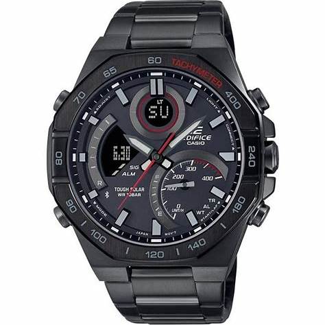 Casio Edifice ECB-950DC-1AEF Montre chronographe Bluetooth à énergie solaire pour hommes
