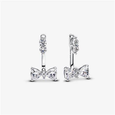 PANDORAPandora 293543C01 Sparkling Bow Drop Earrings - Sterling SilverBIJOUXEcecile