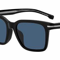 BOSS 1540/F/SK 807-KU Men's Sunglasses - Black Frame, Blue Lenses
