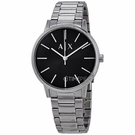Armani Exchange AX2700 Men's Watch - Stainless Steel Bracelet, Black Dial