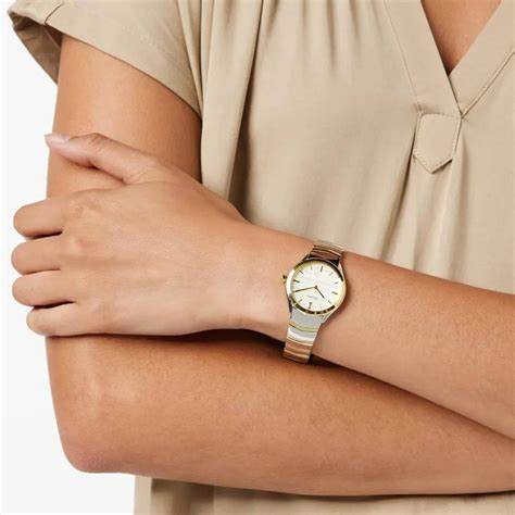 SEIKOSeiko SUR550P1 Women's Quartz Watch, Beige Dial, Two - Tone Stainless Steel BraceletWATCHESEcecile