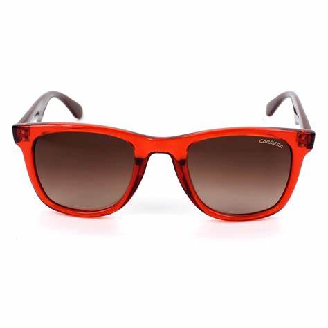 Carrera 6000/L 2NZ-D8 Unisex-Sonnenbrille - Rahmen aus transparentem Ziegelstein, braune Verlaufsgläser, 50 mm