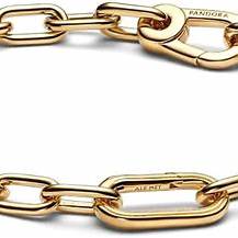 Pandora ME Small-Link Chain Bracelet 569662C00-2 - 14k Gold-Plated, 16cm