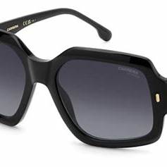 Carrera 3045/S 807-9O Occhiali da sole da donna - Montatura nera, lenti grigio scuro sfumato