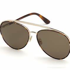 Tom Ford FT0748 52H Men's Sunglasses - Dark Havana Frame, Brown Polarized Lenses