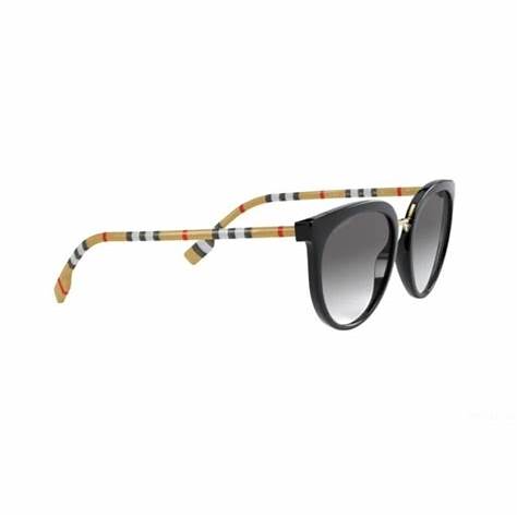 Burberry Willow BE4316 3853/11 Women's Sunglasses - Black Frame, Gray Gradient Lenses