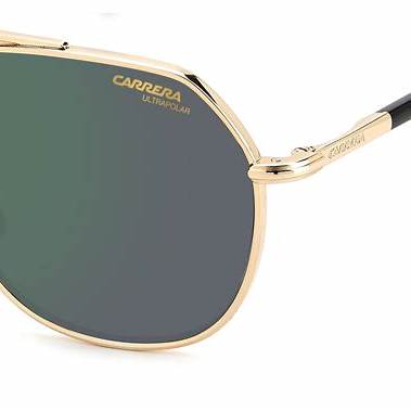 CARRERACarrera 303/S J5G - Q3 Unisex Sunglasses - Gold Frame, Green Polarized LensesEYEWEAREcecile