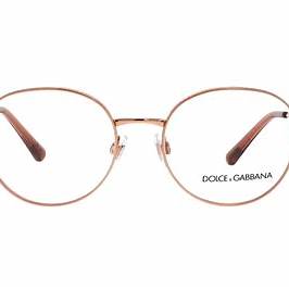 Dolce & Gabbana SLIM DG 1322 1298 53 Women's Eyeglasses - Rose Gold Metal Frame