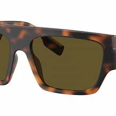 Burberry Micah BE4397U 3002/73 Unisex Sunglasses - Dark Havana Frame, Brown Lenses