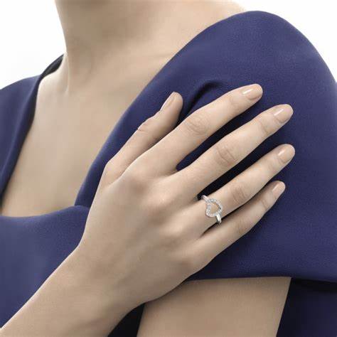 RECARLORecarlo Anniversary Heart Ring R01CU009/031 - 18K White Gold, 0.31ct DiamondsJEWELRYEcecile