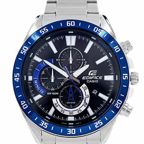 CASIO EDIFICECasio Edifice EFV - 620D - 1A2VUEF Men's Stainless Steel Chronograph Watch with Black DialWATCHESEcecile
