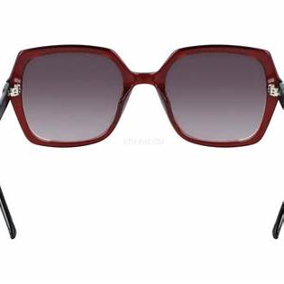 Calvin Klein CK20541S Women's Square Sunglasses - Crystal Burgundy Frame, Brown Gradient Lenses