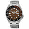 SEIKOSeiko 5 Sports SRPJ47K1 Men's Automatic Watch, Translucent Orange Dial, Stainless Steel BraceletWATCHESEcecile
