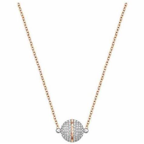 Swarovski 5216040 Foam Necklace - Rose Gold-Tone Plated, Clear Crystal Pavé