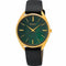 SEIKOSeiko SWR080P1 Women's Quartz Watch, Green Mother of Pearl Dial, Gold - Tone Case, Black Leather StrapWATCHESEcecile