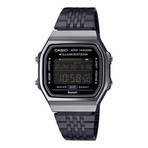 CASIO & VINTAGECasio ABL - 100WEGG - 1BEF Unisex Digital Watch - Black Finish, Bluetooth, Step TrackerWATCHESEcecile