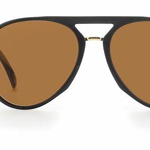 Occhiali da sole David Beckham DB 7005/S 003 Uomo - Montatura nera opaca, lenti marroni