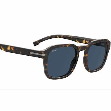 BOSSBOSS 1627/S 086 - KU Men's Sunglasses - Havana Frame, Blue LensesEYEWEAREcecile