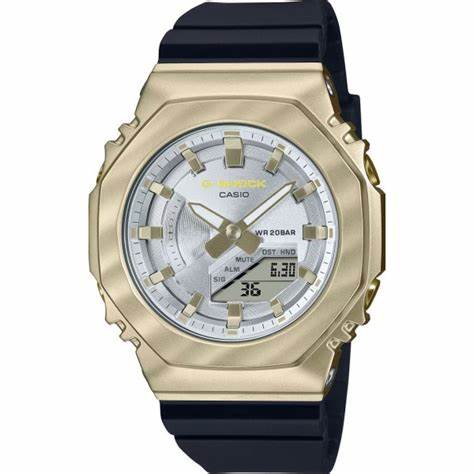 Casio G-SHOCK GM-S2100BC-1AER Analog-Digital-Uhr für Damen - schwarzes Harzarmband