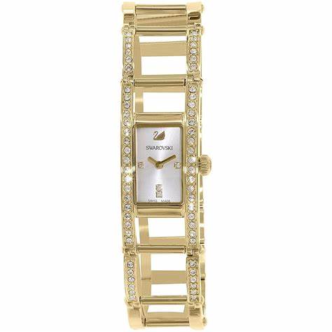 Swarovski 1186076 Reloj Indira Mujer - Acero inoxidable dorado, detalles de cristal