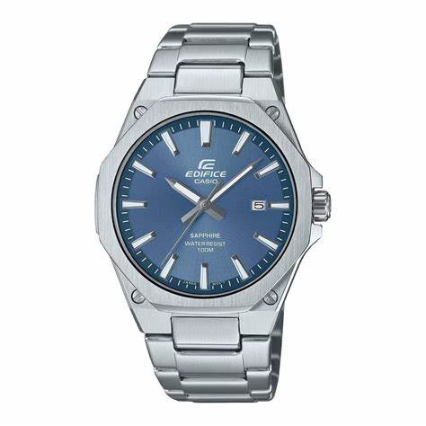 CASIO EDIFICECasio Edifice EFR - S108D - 2AVUEF Men's Slim Stainless Steel Watch with Blue DialWATCHESEcecile