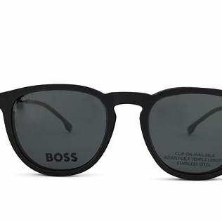 BOSSBOSS 1640/CS SUB - M9 Men's Eyeglasses with Clip - On - Matte Black Frame, 51mmEYEWEAREcecile